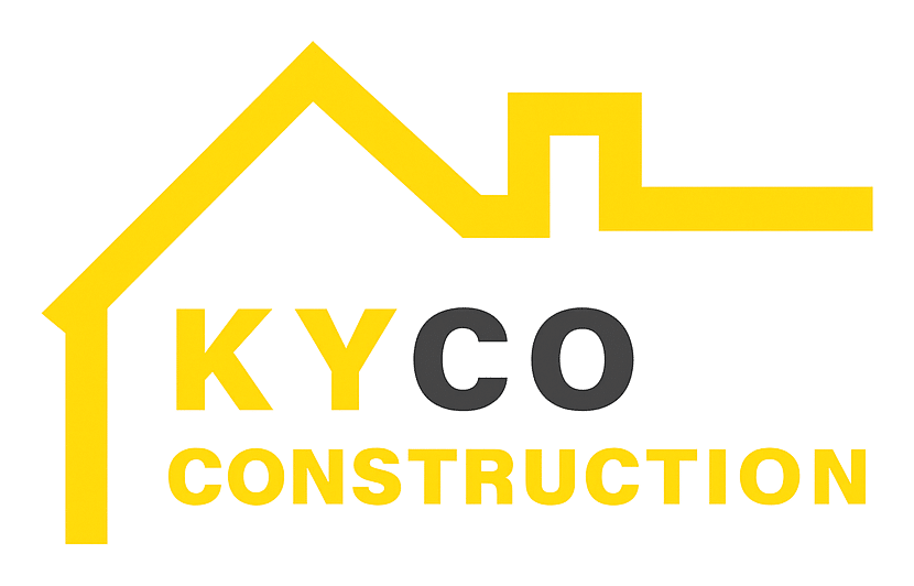 kyco construction, roofing & landscaping logo upscaled transparent margin 0pct